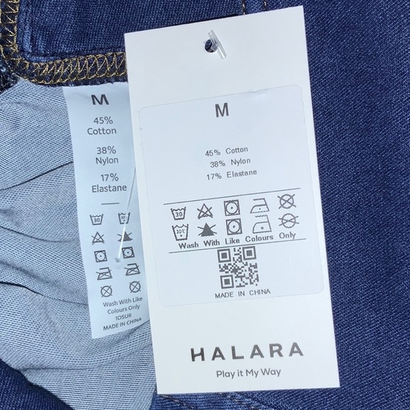 NWT HalaraMagic™ High Waisted Lace Up Ruched Stretchy Denim Short - Picture 13 of 15